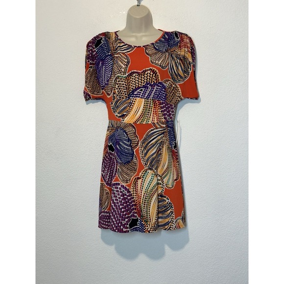 Laundry by Shelli Segal Womens Colorful Sheath Dress Size 6 NWT Wedding Brunch - Picture 1 of 10